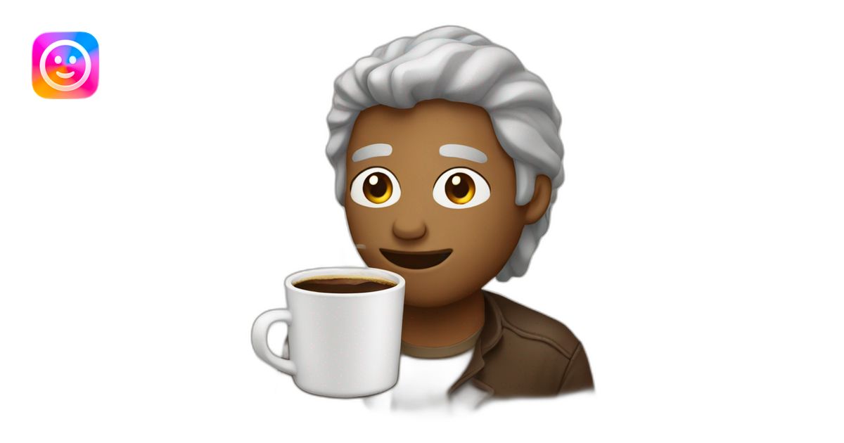 drinking coffee emoji | AI Emoji Generator