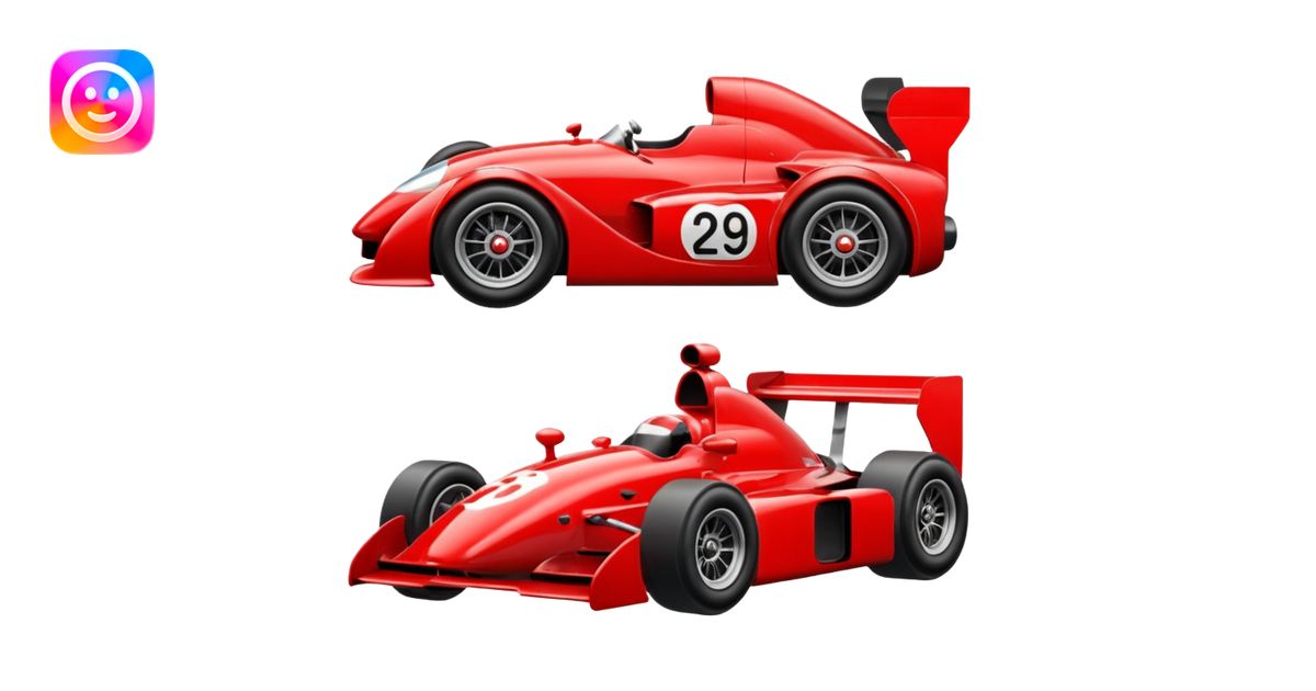 racing car emoji | AI Emoji Generator
