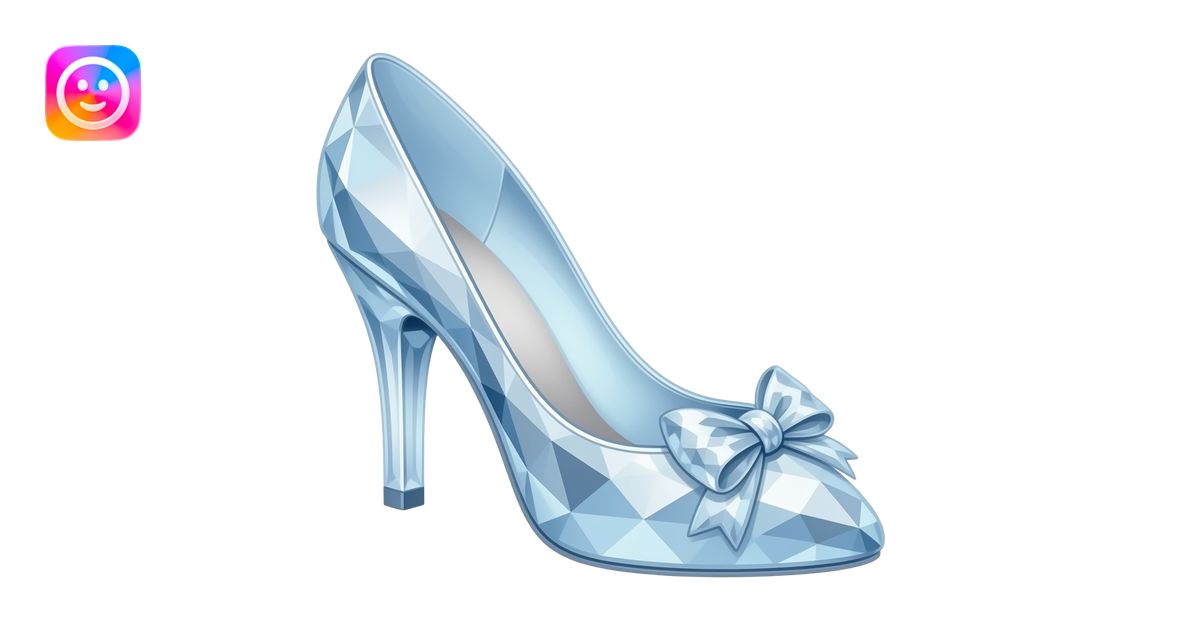 Zapato cristal cenicienta emoji | AI Emoji Generator