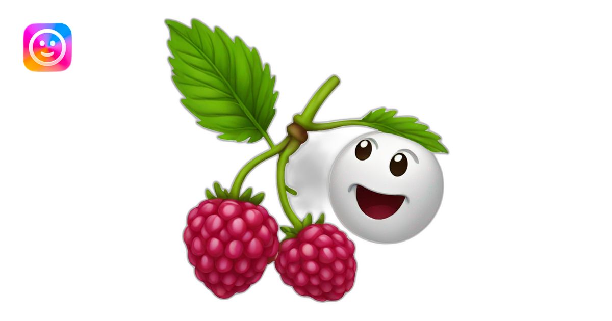 Raspberry emoji | AI Emoji Generator
