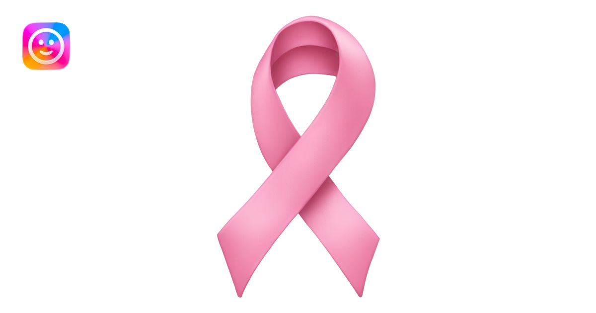 Light pink ribbon emoji | AI Emoji Generator