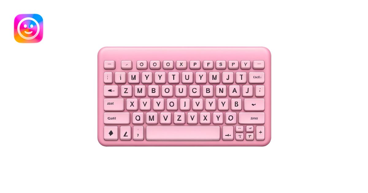 baby pink pc keyboard emoji | AI Emoji Generator