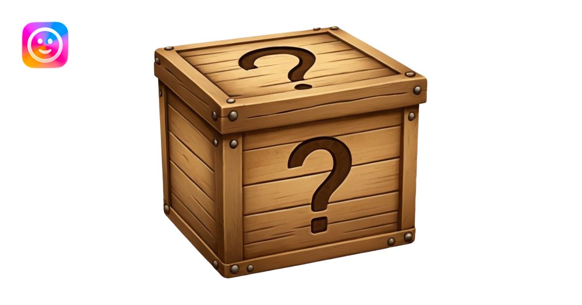Box with question mark emoji | AI Emoji Generator