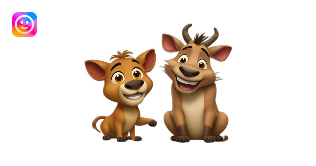 timon and pumba emoji | AI Emoji Generator