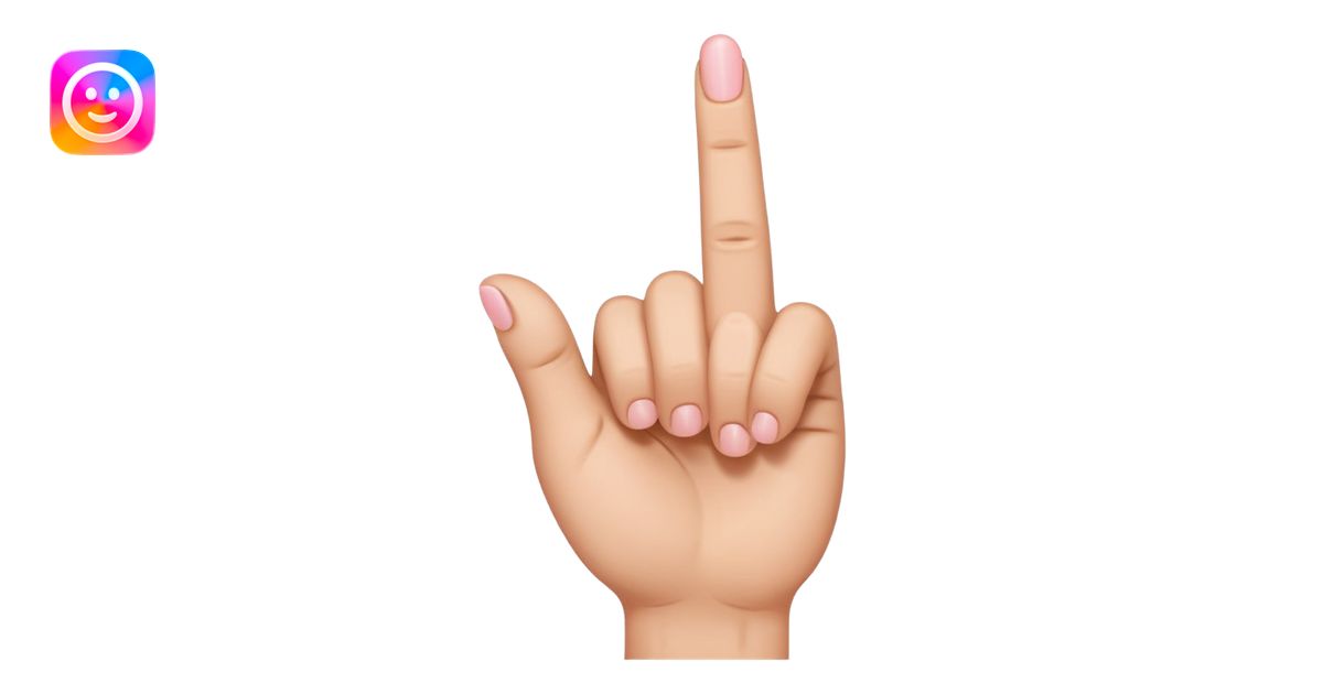 Hand with only middle finger, thumb, and pinky sticking out. The ring ...