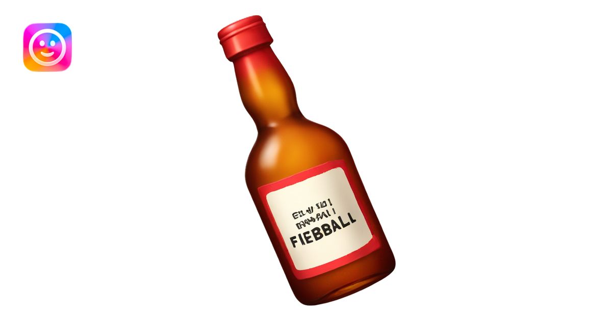 bottle of fireball alcohol emoji | AI Emoji Generator