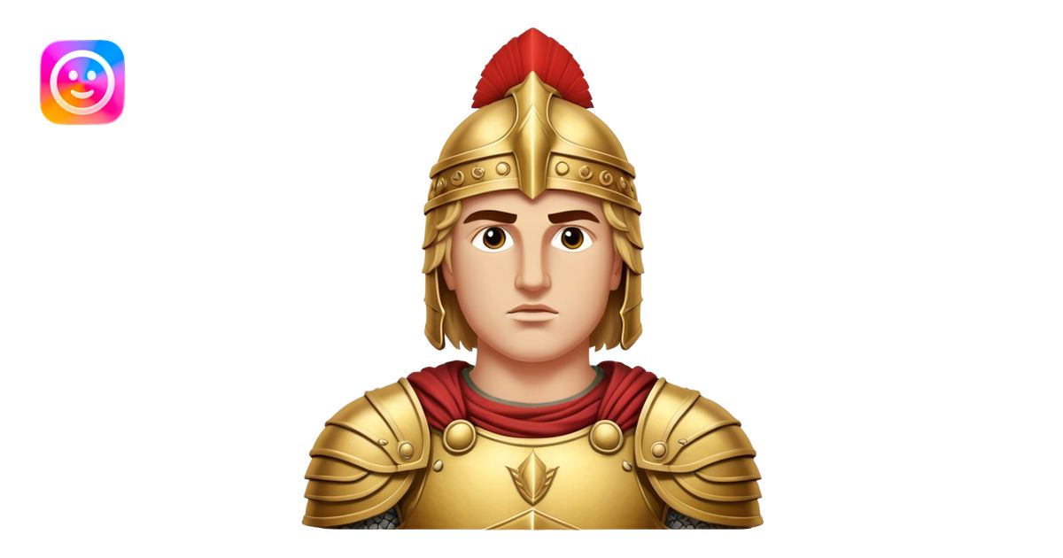 Cinematic Realistic Alexander the Great Portrait Emoji, depicted as a ...