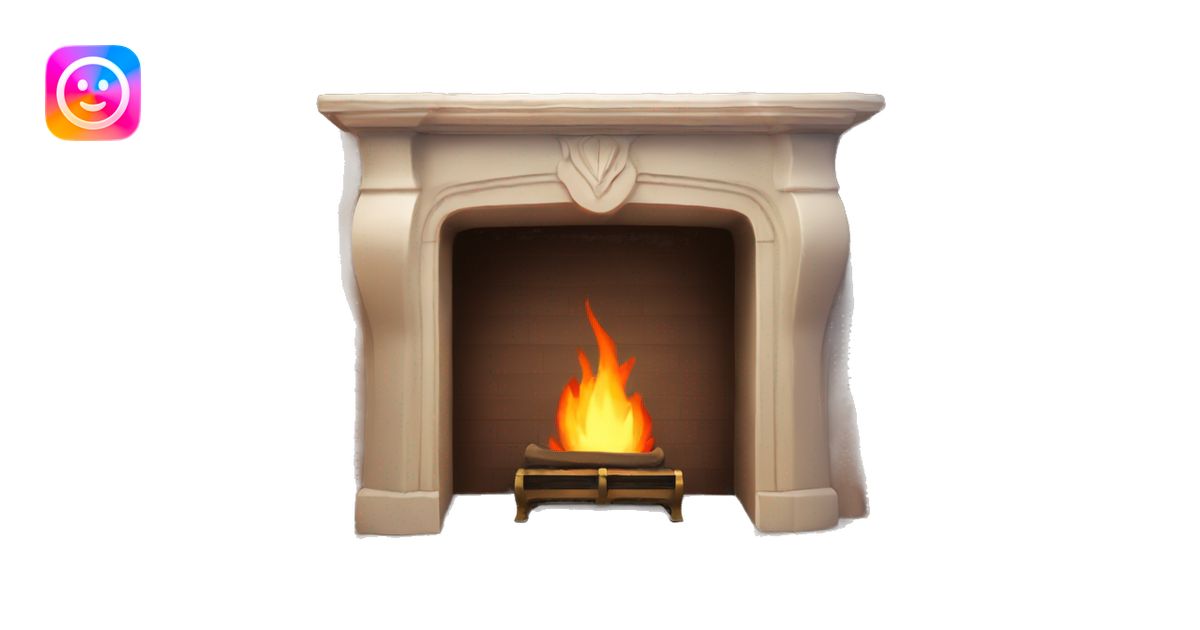 Aesthetic fireplace emoji | AI Emoji Generator