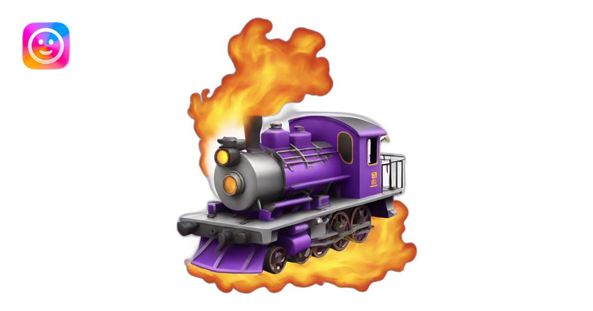 purple engine fire emoji | AI Emoji Generator