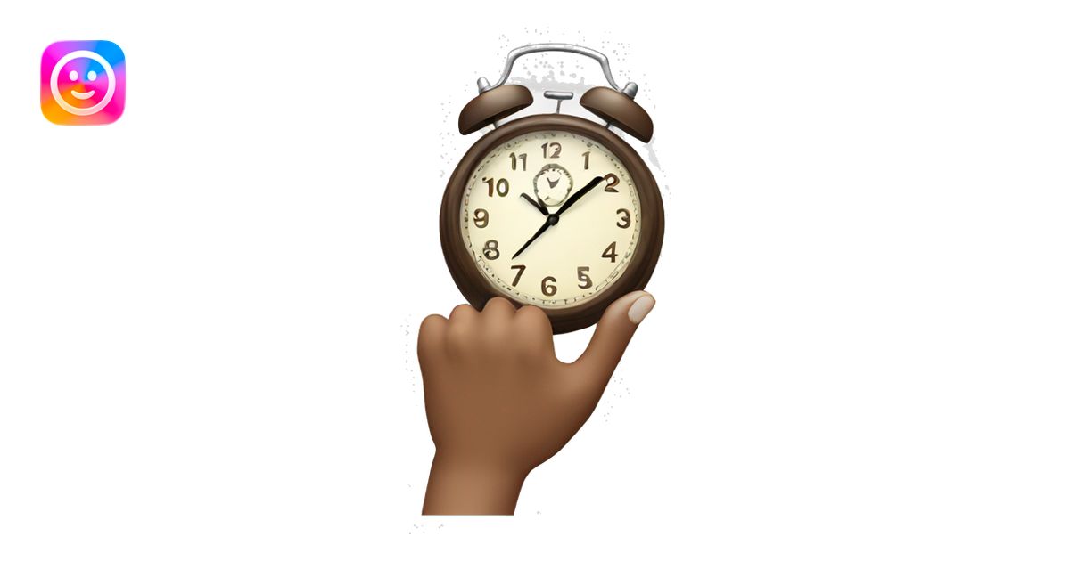 “clock that tea” hand gesture emoji | AI Emoji Generator