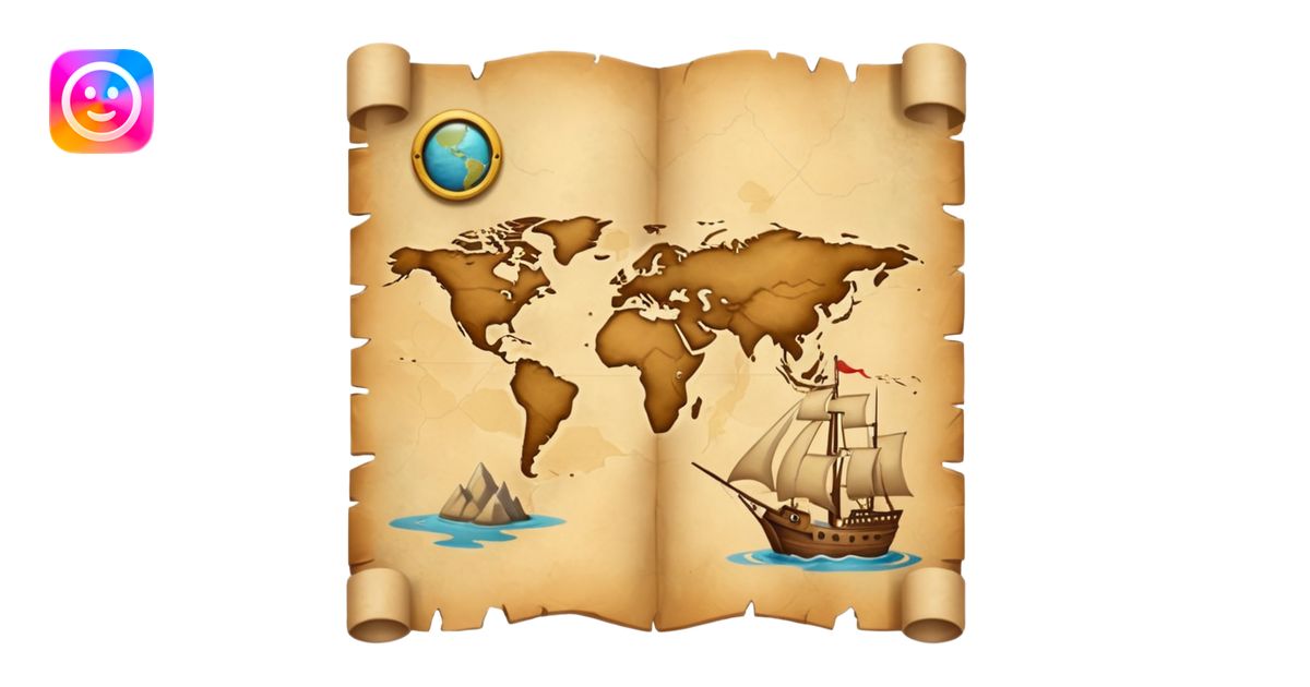 exploration map emoji | AI Emoji Generator