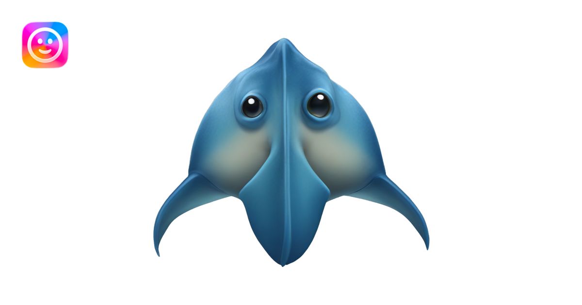 mantarraya azul emoji | AI Emoji Generator