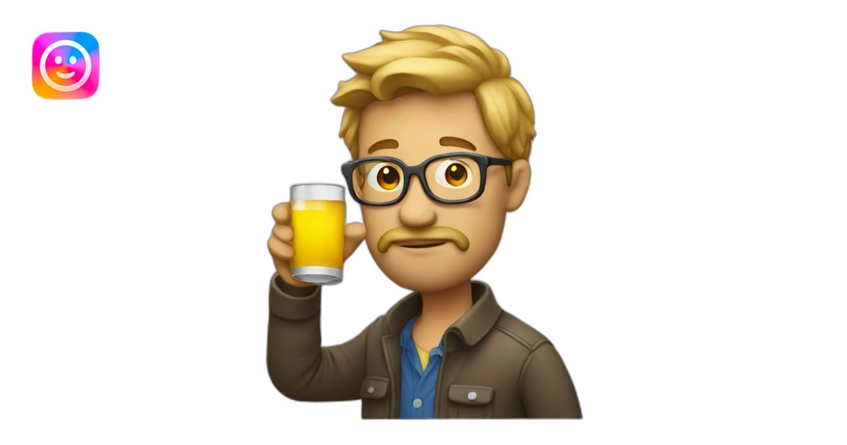 programmer drinking alcohol emoji | AI Emoji Generator