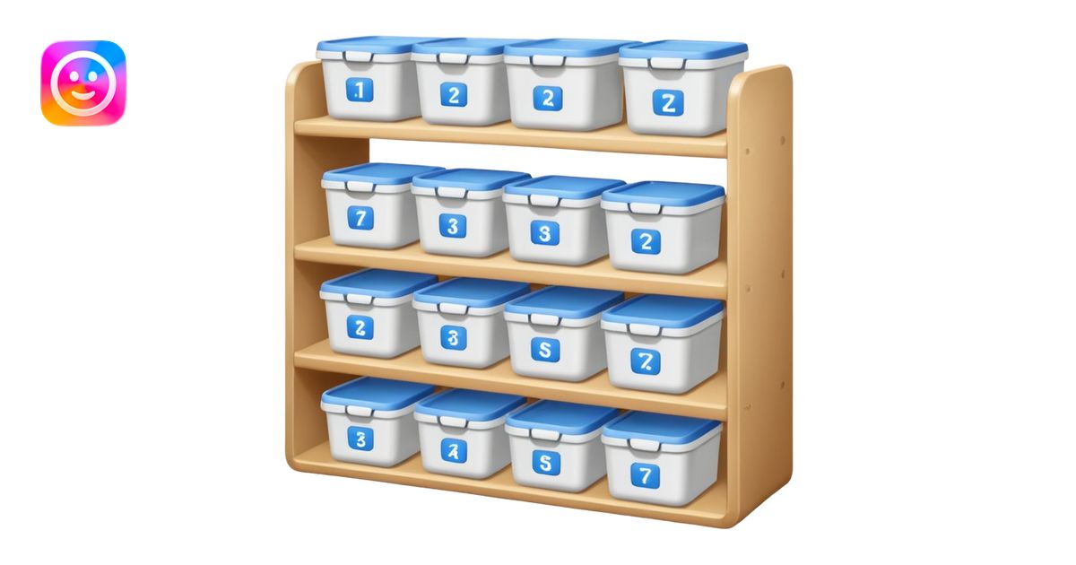 shelf organized household storage emoji | AI Emoji Generator