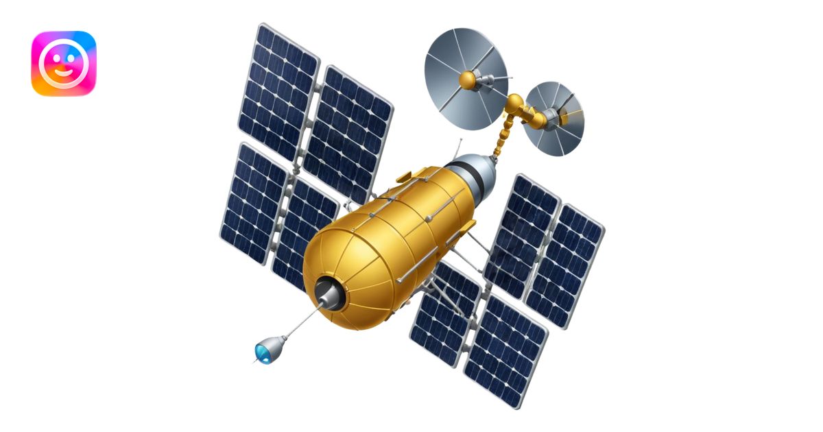 satellite in orbit emoji | AI Emoji Generator