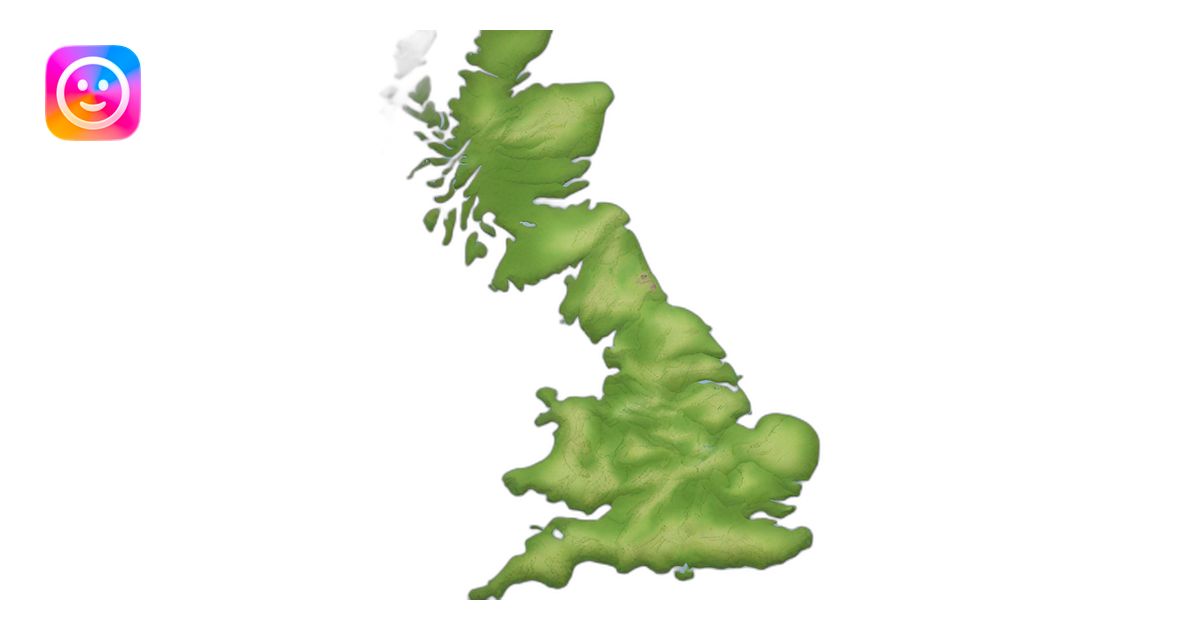 UK map with north of England highlighted emoji | AI Emoji Generator