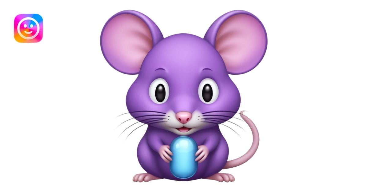 Purple rat emoji | AI Emoji Generator