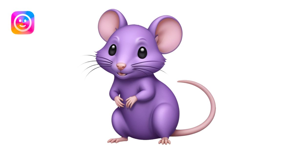 Purple rat emoji | AI Emoji Generator