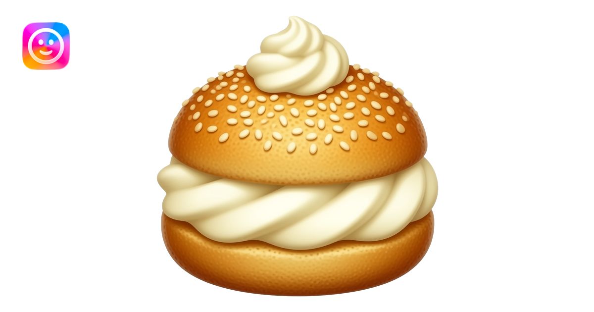 Cream puff emoji | AI Emoji Generator
