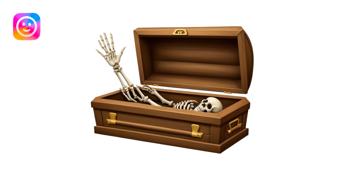 skeleton hand rising from coffin emoji | AI Emoji Generator