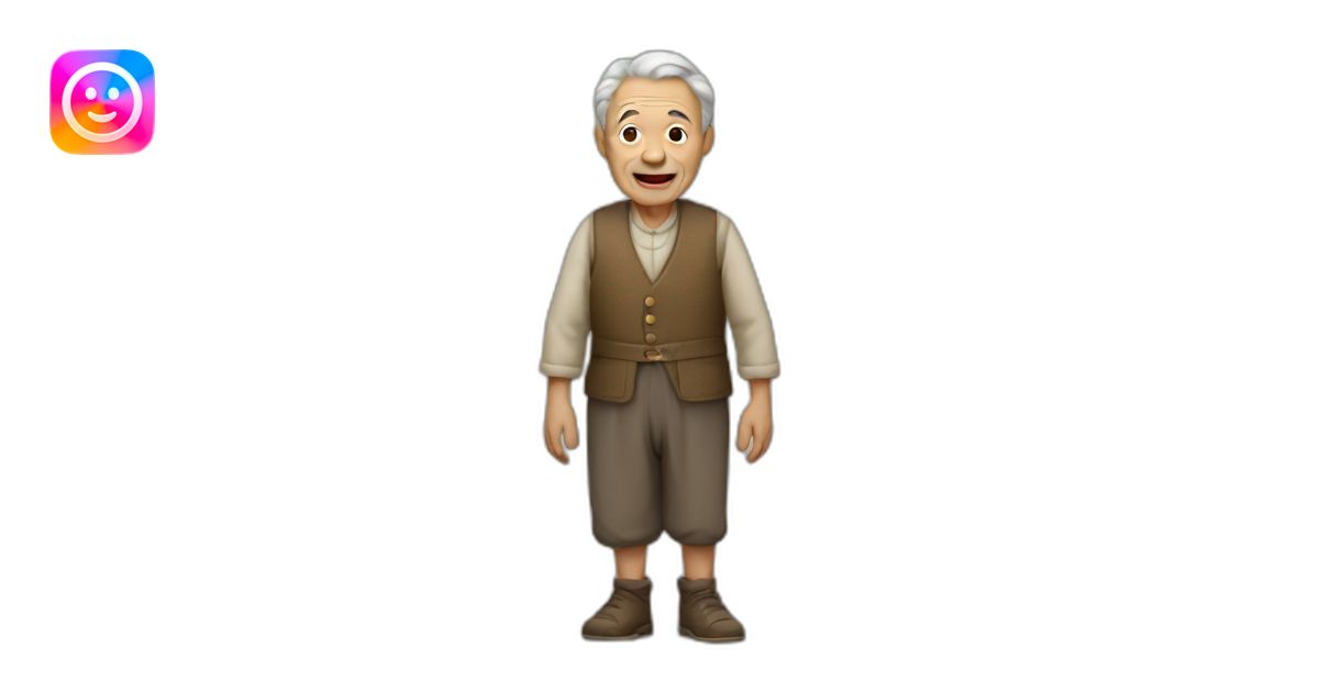 a village old man with full body emoji | AI Emoji Generator