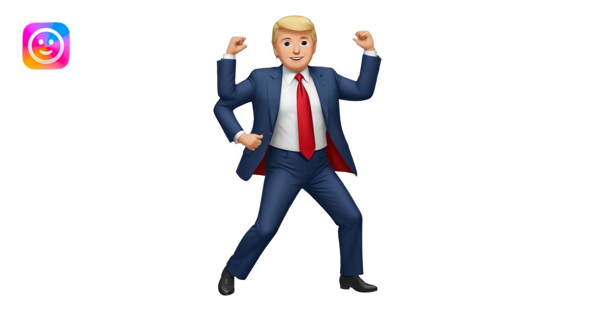 Donald Trump dancing emoji | AI Emoji Generator