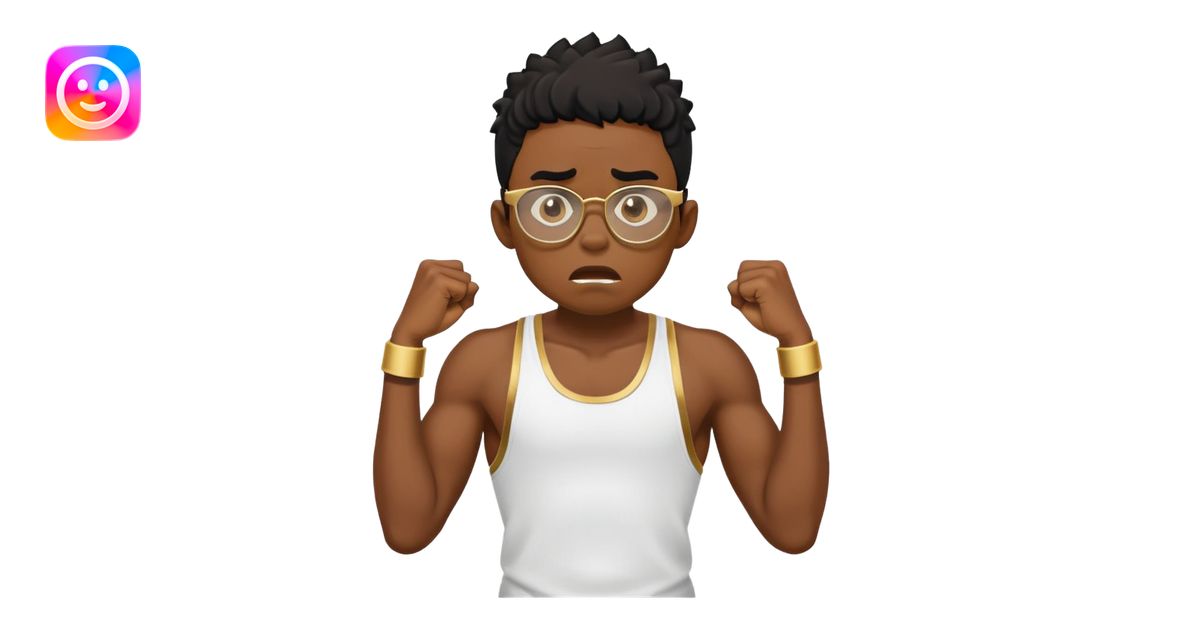 black boy athlete in stringer with gold glasses frustrated scared ...