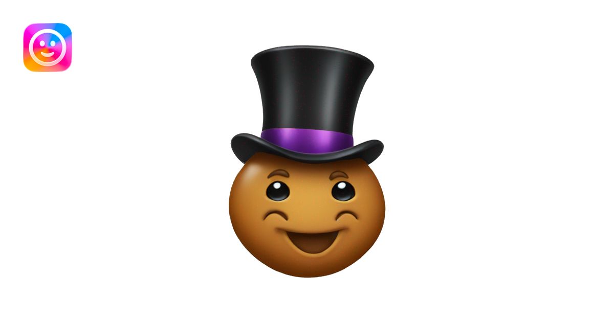 Poo with a top hat emoji | AI Emoji Generator