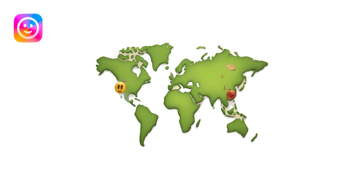 world map emoji | AI Emoji Generator