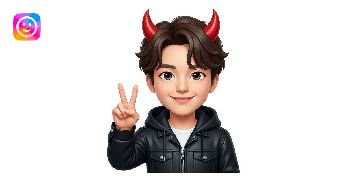 Rumi from kpop demon hunters doing the piece sign emoji | AI Emoji ...