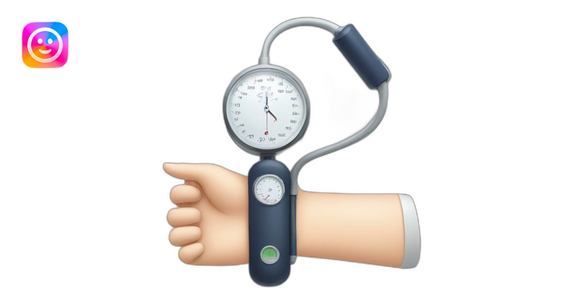 Blood pressure measurement emoji | AI Emoji Generator