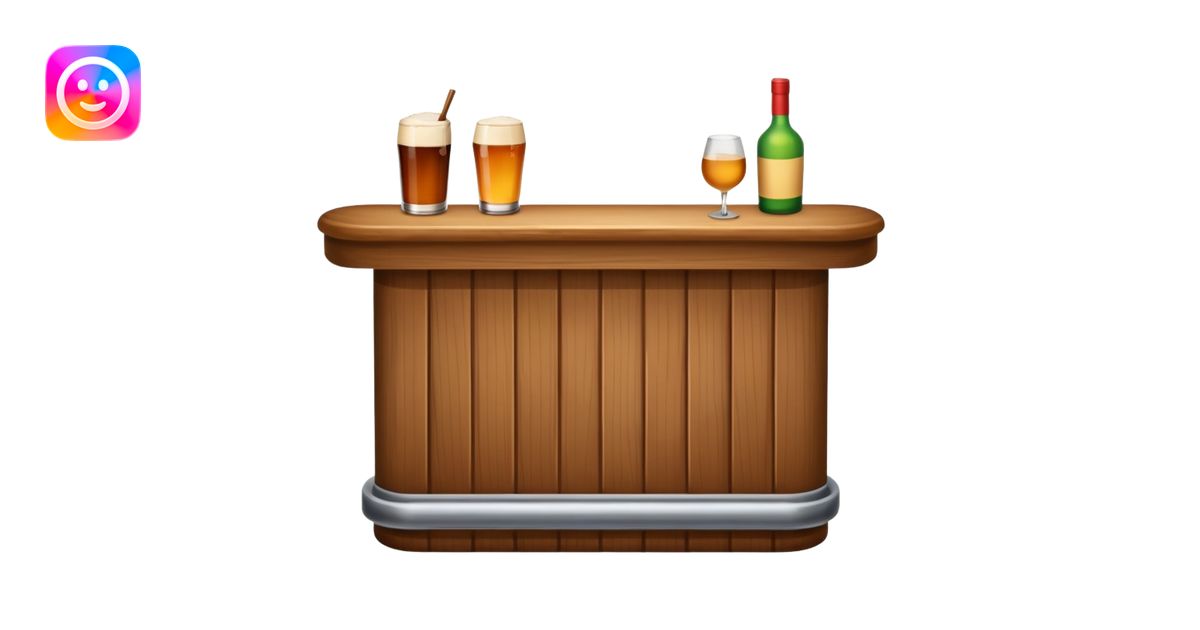 an emoji of a bar emoji | AI Emoji Generator