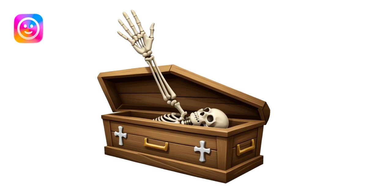 skeleton hand rising from coffin emoji | AI Emoji Generator