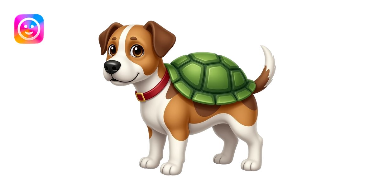turtle mixed with dog emoji | AI Emoji Generator