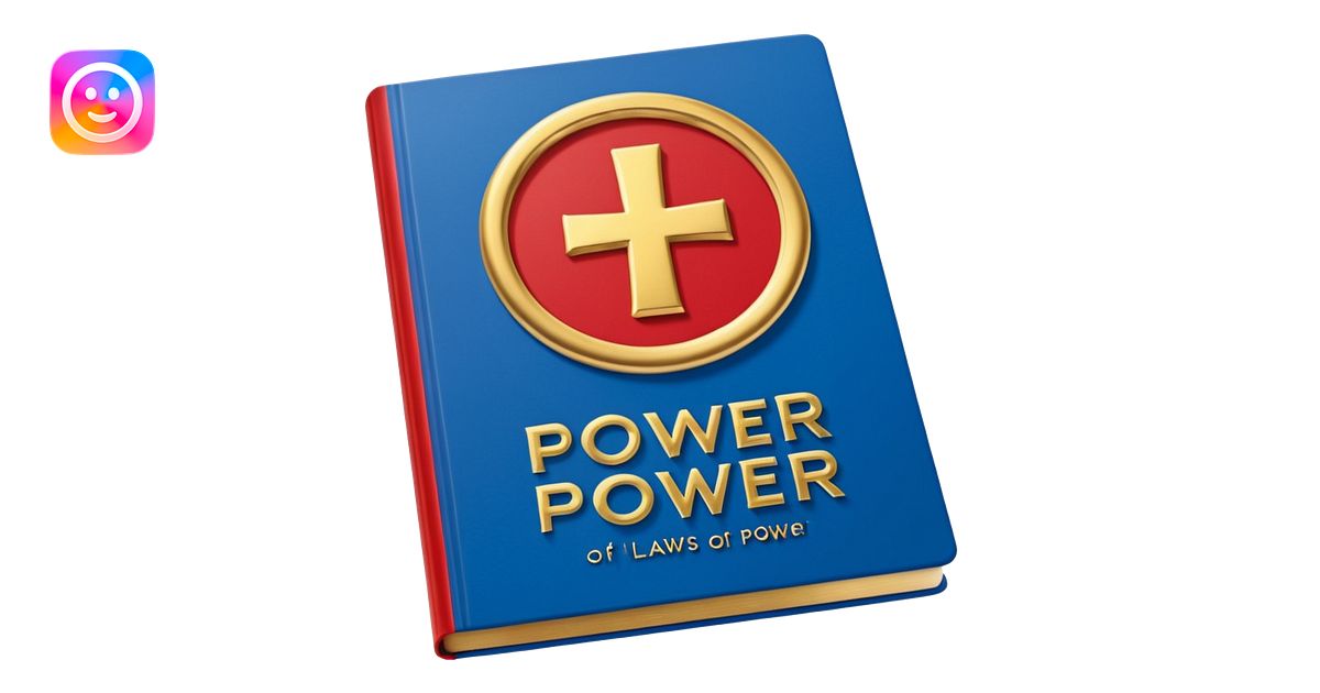 48 laws of power book orginal cover red and blue and in middle power ...