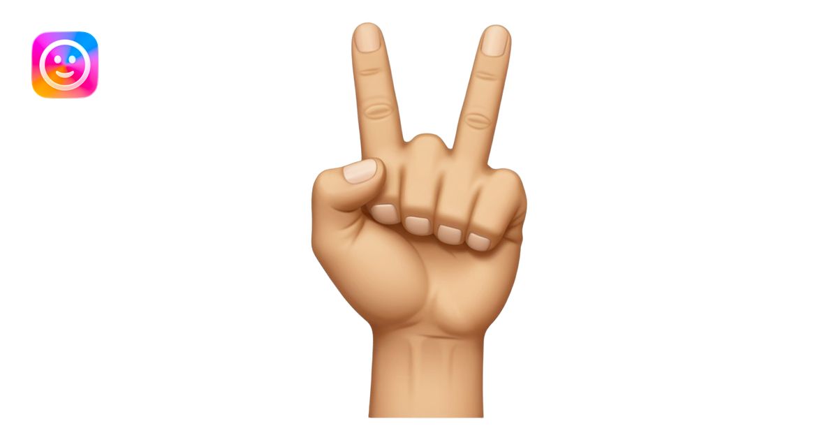 Backside of the Fist with the pointer finger knuckle up emoji | AI ...