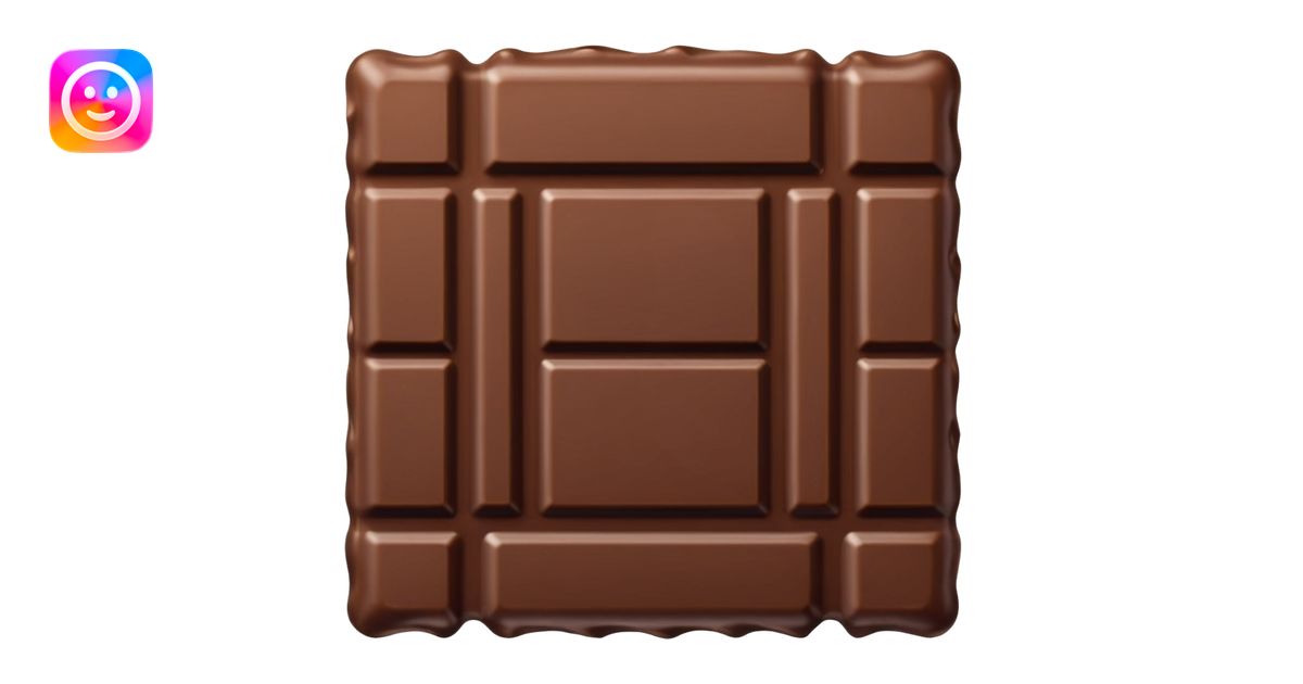 Chocolate bar emoji without gold emoji | AI Emoji Generator