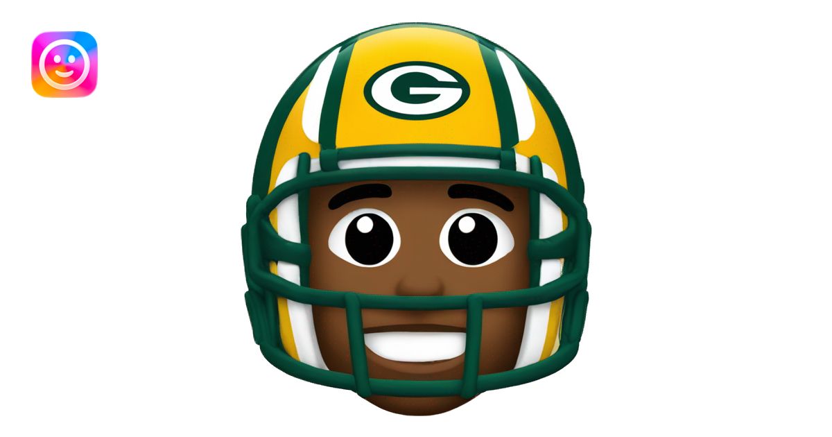 Green Bay Packers' fan emoji | AI Emoji Generator
