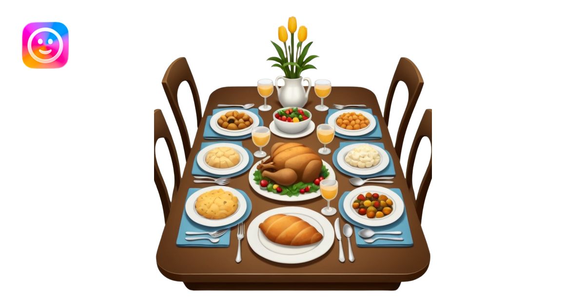 family dinner table emoji | AI Emoji Generator