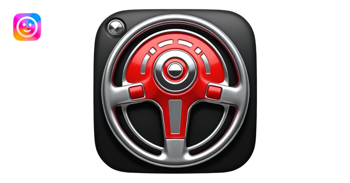 Manual transmission stick shift logo emoji | AI Emoji Generator