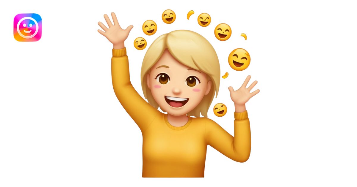 Laughing and throwing up emoji emoji | AI Emoji Generator