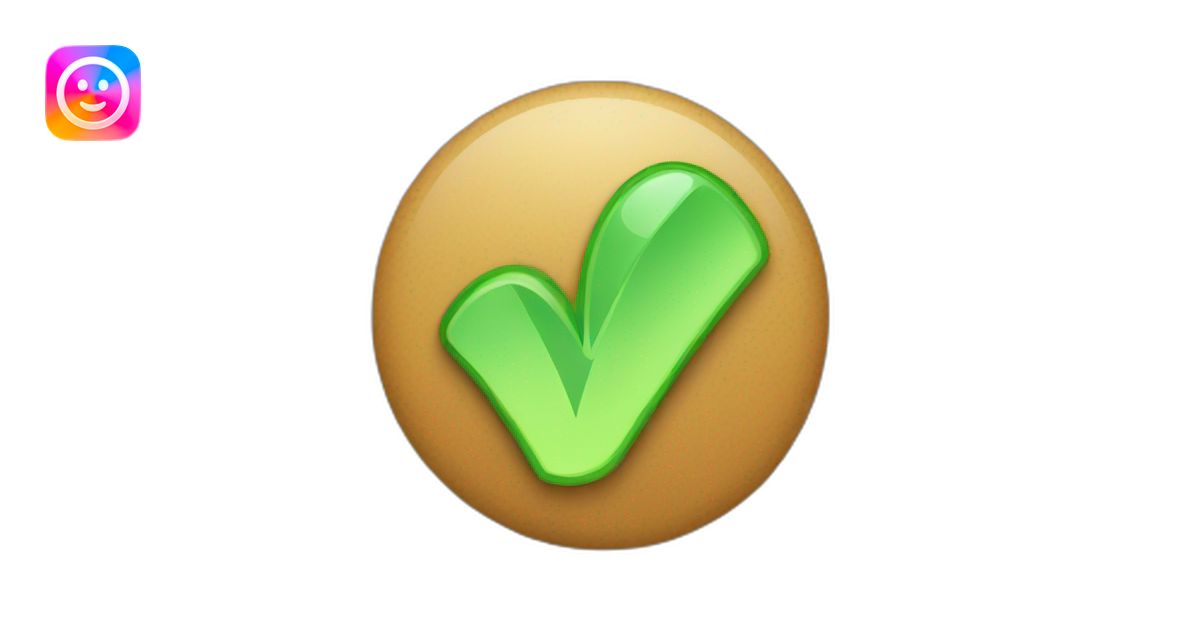 Checkmark emoji | AI Emoji Generator