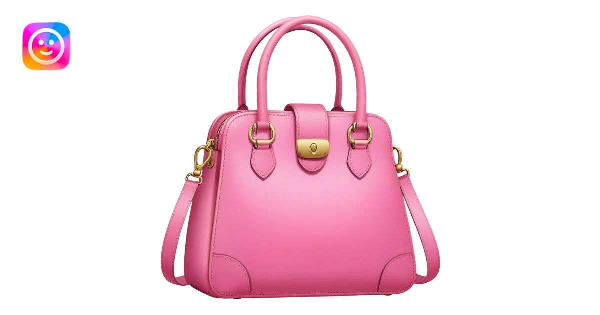 Bag jacquemus pink emoji | AI Emoji Generator