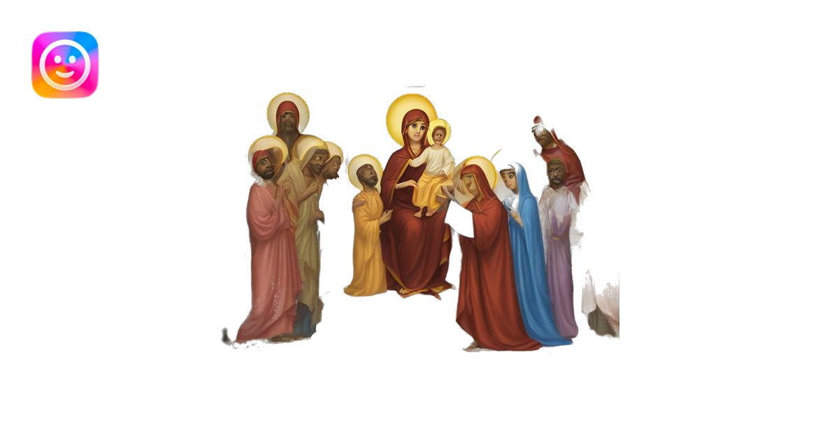 Introduction of the Most Holy Theotokos to the temple emoji | AI Emoji ...