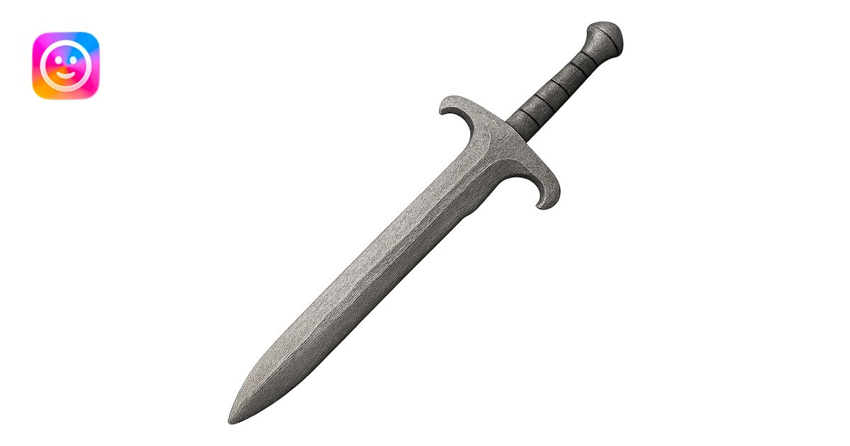 Recolor the sword to match the exact iron color and texture of the ...