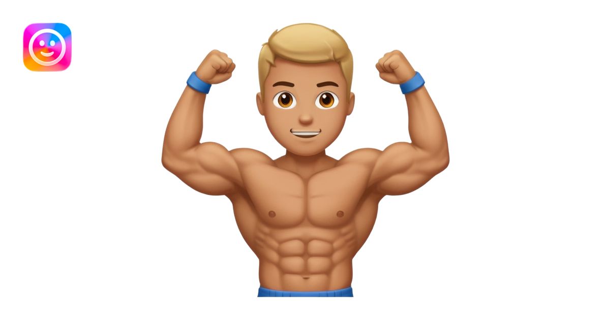 Pumped up arms emoji | AI Emoji Generator
