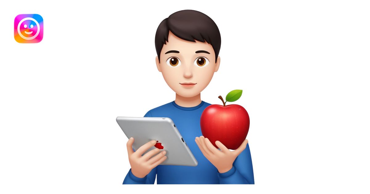 IPAD READ 🍏 emoji | AI Emoji Generator