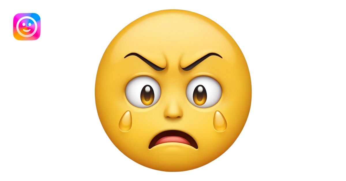 angry crying emoji face emoji | AI Emoji Generator
