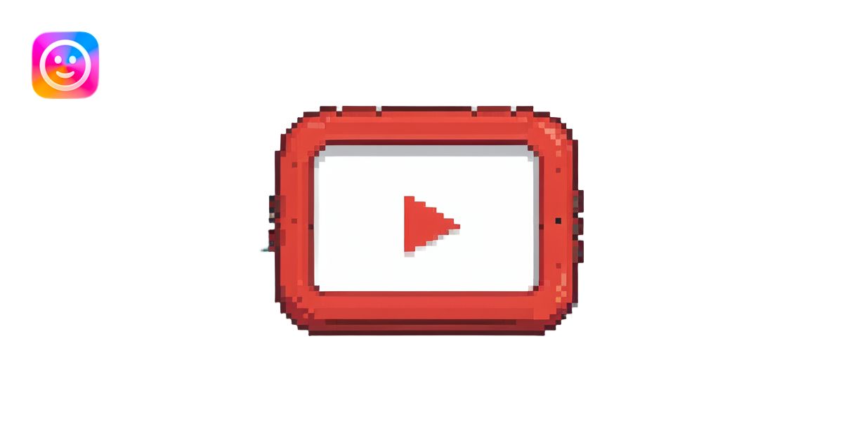 YouTube logo, red rectangle with rounded corners and white play button ...