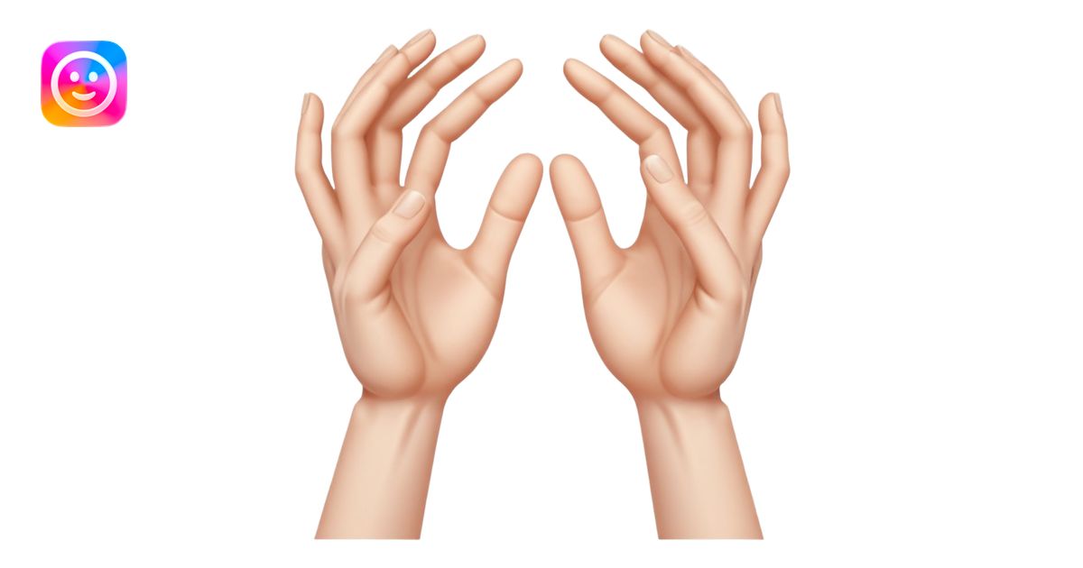 two hands gesturing a strangle motion with no person included emoji ...